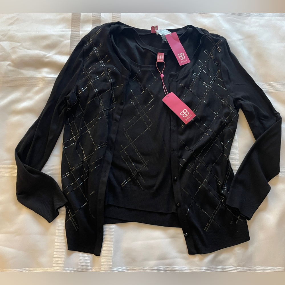 NWT, Basler Black Sweater Set